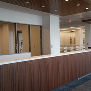 Circulation desk at Pence Law Library