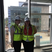 Amy Tenney and Hilary Lappin in their new office space
