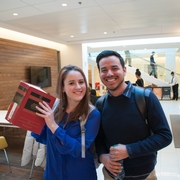 1Ls Chloe Canetti and Hector Rodriguez are eager to start classes after the holiday break