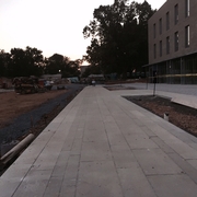 Pavers installation completed, Sept. 17